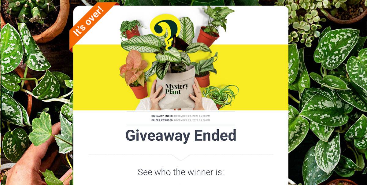 Plant Subscription Giveaway